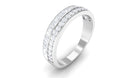 1.75 CT Natural Diamond Semi Eternity Ring in Prong Setting Diamond - ( HI-SI ) - Color and Clarity - Rosec Jewels