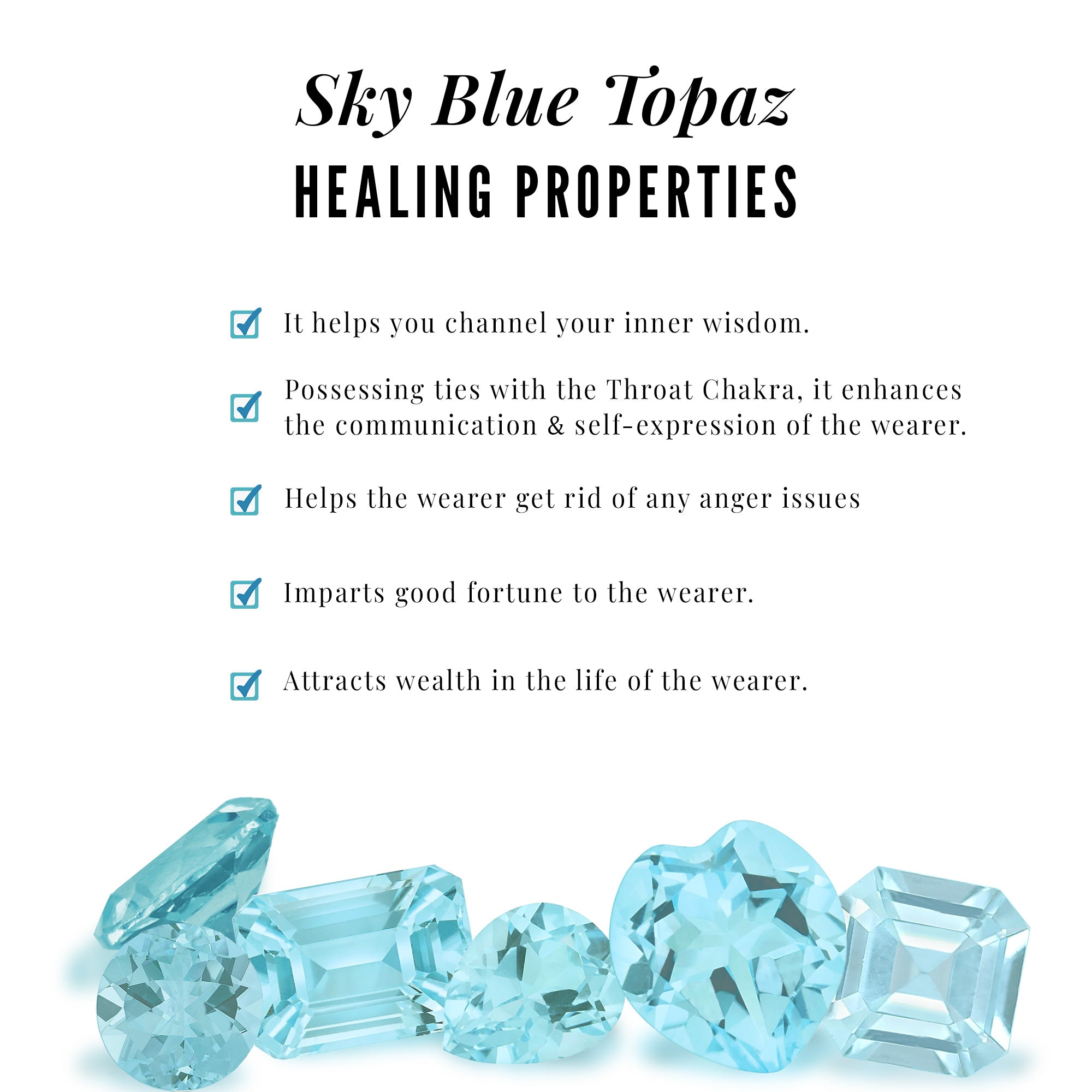 Classic Sky Blue Topaz Stud Earrings with Diamond Halo Sky Blue Topaz - ( AAA ) - Quality - Rosec Jewels